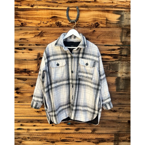 Forever 21 Jackets & Blazers - FOREVER 21 | Plaid Chunky Shirt Jacket Shacket M